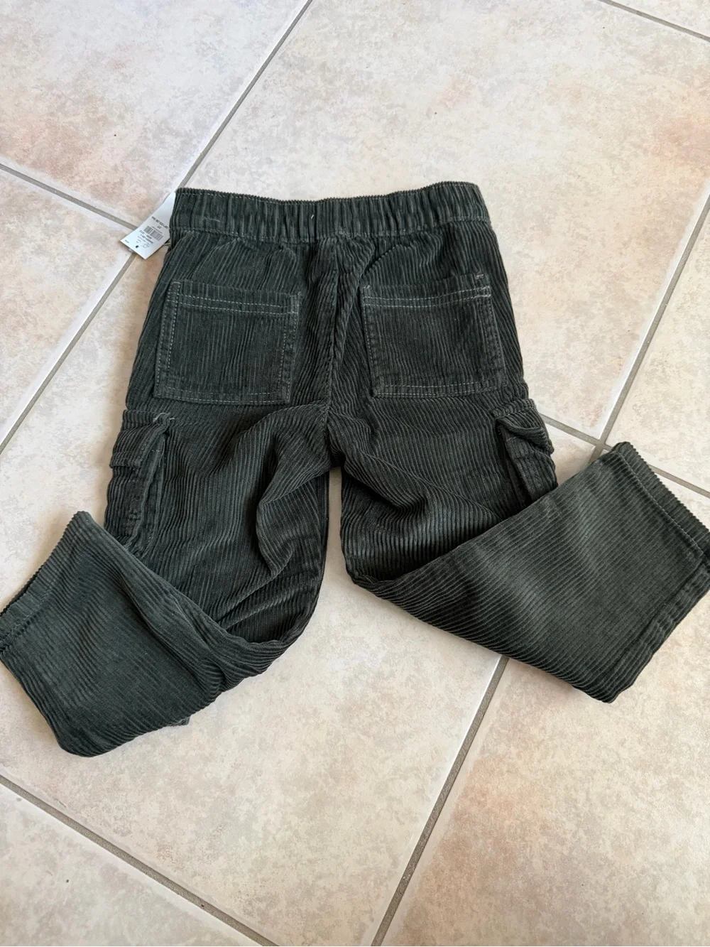 Old Navy Boys Olive Corduroy Cargo Pants